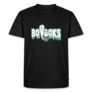 Livre de lecture fantôme Halloween costume effrayant cadeau - T-shirt Premium bio Homme - noir - Devant - Nico (187cm)