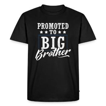 Promoted To Big Brother - T-shirt Premium bio Homme - noir - Devant - Nico (187cm)