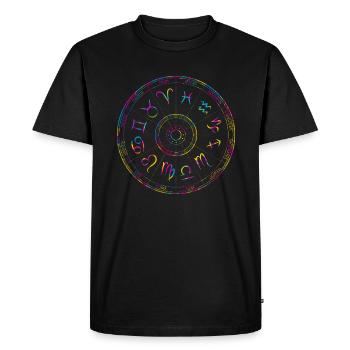 Conception du gyroscope du zodiaque - T-shirt Premium bio Homme - noir - Devant - Nico (187cm)