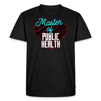 Master of Public Health - Men's Premium Organic T-Shirt - black - Front - Nico (187cm)