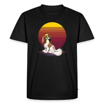 Cavalier Vapor - Men's Premium Organic T-Shirt - black - Front - Nico (187cm)