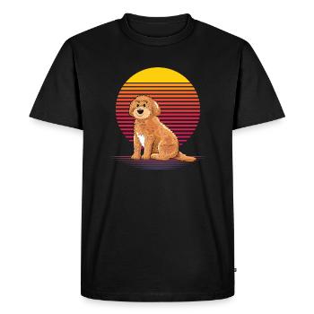 Cockapoo Vapor - Men's Premium Organic T-Shirt - black - Front - Nico (187cm)