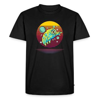 Tardigrade Vapor - Men's Premium Organic T-Shirt - black - Front - Nico (187cm)