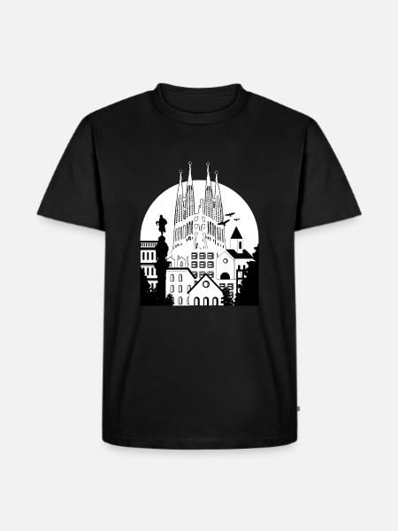 Barcelone - T-shirt Premium bio Homme - noir