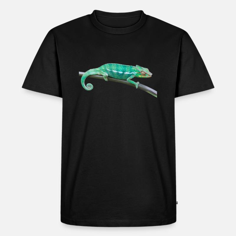 Chamäleon - Männer Premium Bio T-Shirt - Schwarz