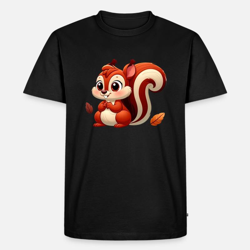 Eichhörnchen 9 - Männer Premium Bio T-Shirt - Schwarz