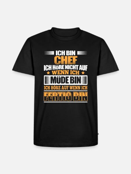 CHEF - Der Fertigsteller - Männer Premium Bio T-Shirt - Schwarz