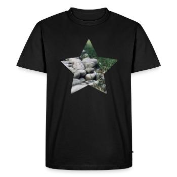 Étoile de la nature - T-shirt Premium bio Homme - noir - Devant - Nico (187cm)