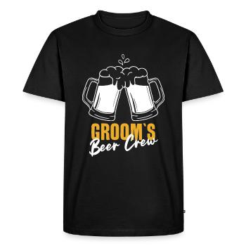 MARIÉ JGA ENTERREMENT DE VIE DE GARÇON DE L’ÉQUIPAGE DE LA BIÈRE - T-shirt Premium bio Homme - noir - Devant - Nico (187cm)