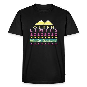 Outer Limits - Men's Premium Organic T-Shirt - black - Front - Nico (187cm)