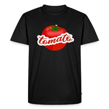 tomate tomate - T-shirt Premium bio Homme - noir - Devant - Nico (187cm)