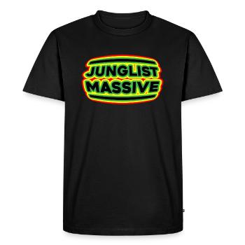Junglist Massive Drum n Bass DNB Festival - T-shirt Premium bio Homme - noir - Devant - Nico (187cm)