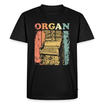Orgel - T-shirt Premium bio Homme - noir - Devant - Nico (187cm)