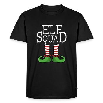 Elf Squad - Team Groupe Xmas Christmas Costume - Men's Premium Organic T-Shirt - black - Front - Nico (187cm)