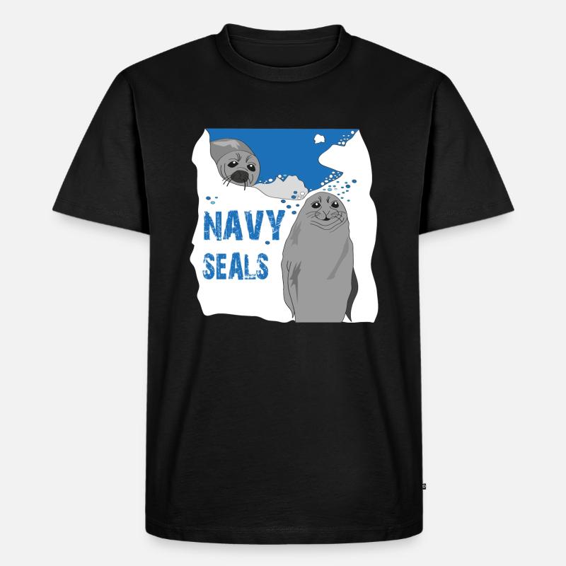 Navy Seals - Männer Premium Bio T-Shirt - Schwarz