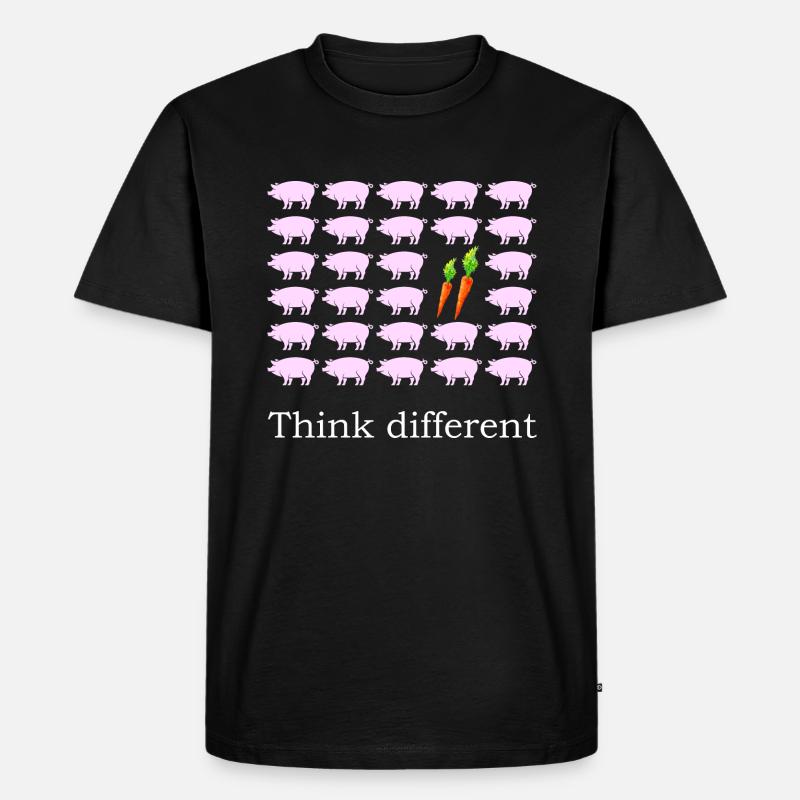 Think different - Vegetarier Bio - Men's Premium Organic T-Shirt - black