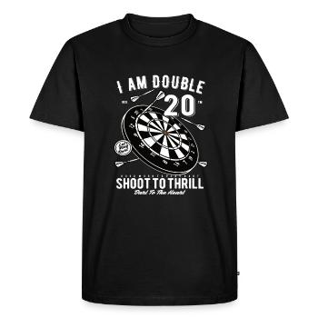 Dart 40e anniversaire - T-shirt Premium bio Homme - noir - Devant - Nico (187cm)