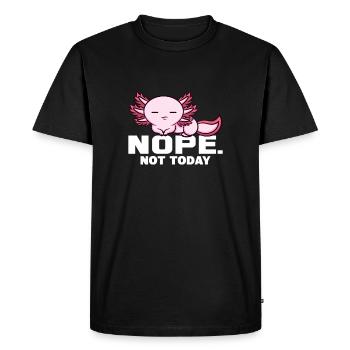 Axolotl Transverse Tooth Newt Tail Lurch Gift - Men's Premium Organic T-Shirt - black - Front - Nico (187cm)