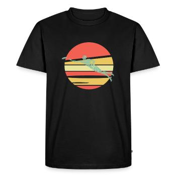 Frisbee ultime - T-shirt Premium bio Homme - noir - Devant - Nico (187cm)