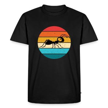 Ant - Men's Premium Organic T-Shirt - black - Front - Nico (187cm)