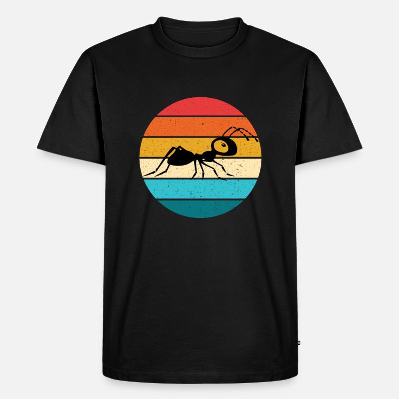 Ameise - Männer Premium Bio T-Shirt - Schwarz