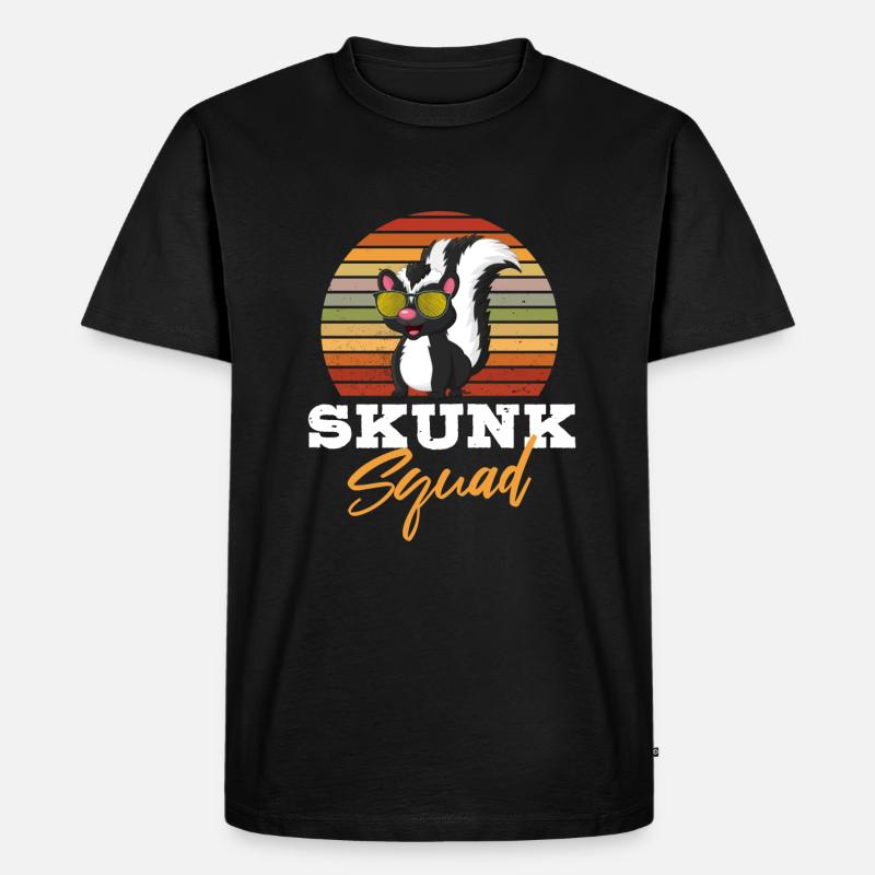 Stinktier Squad - Männer Premium Bio T-Shirt - Schwarz