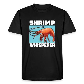 Shrimp Whisperer - Men's Premium Organic T-Shirt - black - Front - Nico (187cm)
