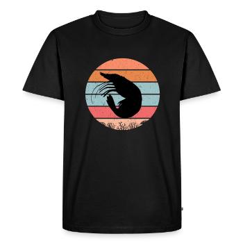 Crevettes - T-shirt Premium bio Homme - noir - Devant - Nico (187cm)