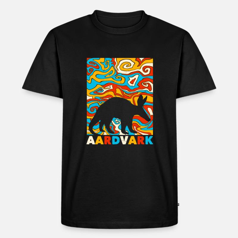 Erdferkel - Männer Premium Bio T-Shirt - Schwarz