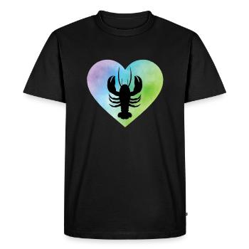 crayfish - Men's Premium Organic T-Shirt - black - Front - Nico (187cm)