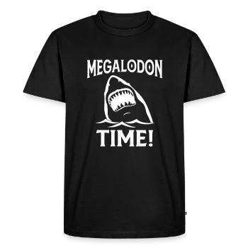 Megalodon Time - T-shirt Premium bio Homme - noir - Devant - Nico (187cm)