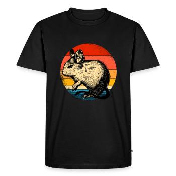 Degu - T-shirt Premium bio Homme - noir - Devant - Nico (187cm)