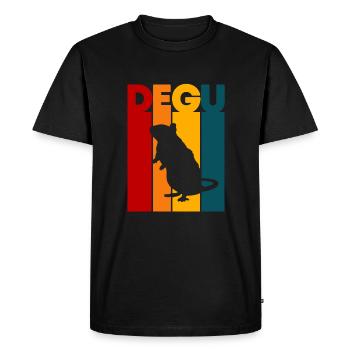 Degu Geschenk - T-shirt Premium bio Homme - noir - Devant - Nico (187cm)