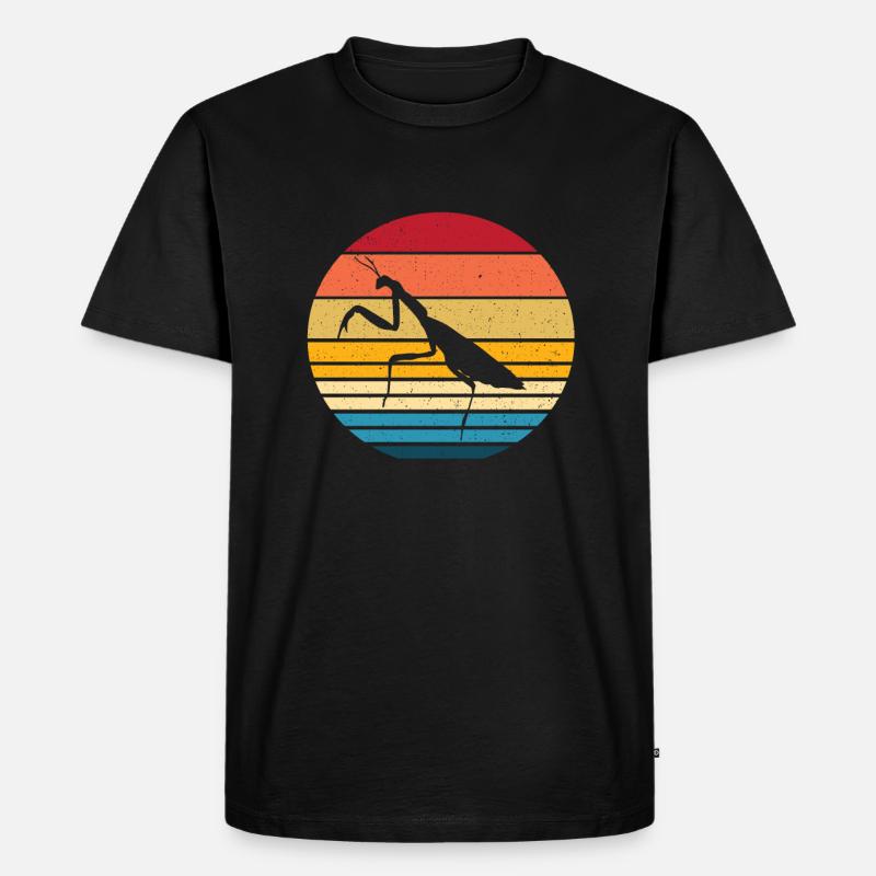 Gottesanbeterin - Männer Premium Bio T-Shirt - Schwarz