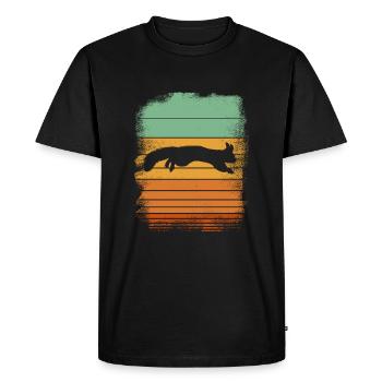 squirrel - Men's Premium Organic T-Shirt - black - Front - Nico (187cm)
