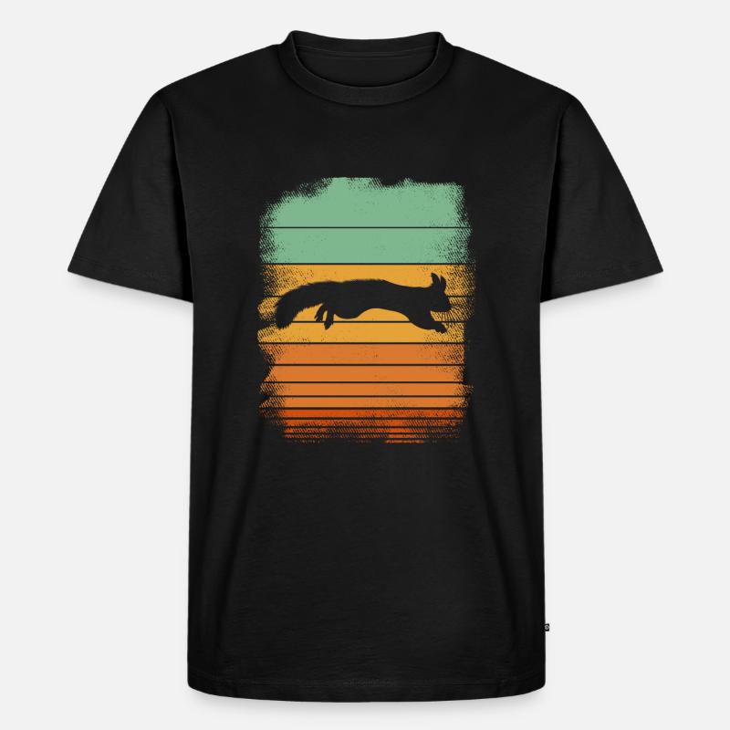Eichhörnchen - Männer Premium Bio T-Shirt - Schwarz