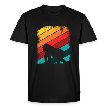 gorilla - Men's Premium Organic T-Shirt - black - Front - Nico (187cm)