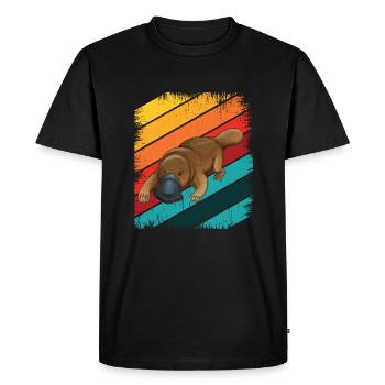 Bec d’abel - T-shirt Premium bio Homme - noir - Devant - Nico (187cm)