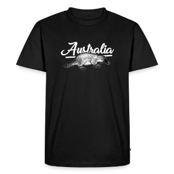 Becs d’Australie - T-shirt Premium bio Homme - noir - Devant - Nico (187cm)