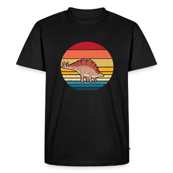 Stegosaurus - T-shirt Premium bio Homme - noir - Devant - Nico (187cm)