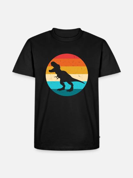 T-Rex - Men's Premium Organic T-Shirt - black