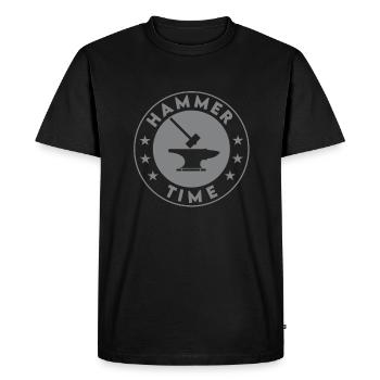Forger - T-shirt Premium bio Homme - noir - Devant - Nico (187cm)
