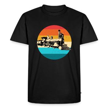 Train - T-shirt Premium bio Homme - noir - Devant - Nico (187cm)