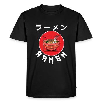 ramen - Men's Premium Organic T-Shirt - black - Front - Nico (187cm)