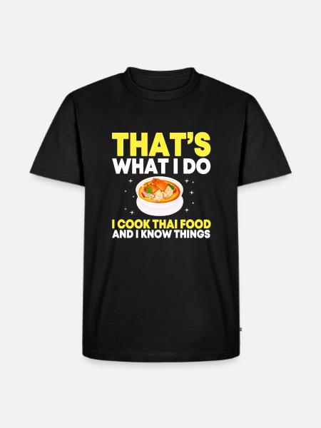 Thai Food - Men's Premium Organic T-Shirt - black