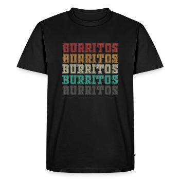 Burritos - T-shirt Premium bio Homme - noir - Devant - Nico (187cm)