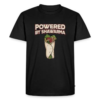Shawarma - T-shirt Premium bio Homme - noir - Devant - Nico (187cm)