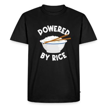 Riz - T-shirt Premium bio Homme - noir - Devant - Nico (187cm)