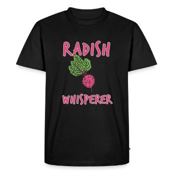 Radie murmure cadeau - T-shirt Premium bio Homme - noir - Devant - Nico (187cm)