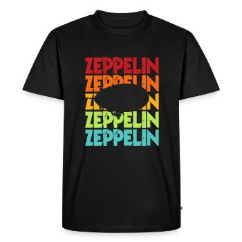 Zeppelin - T-shirt Premium bio Homme - noir - Devant - Nico (187cm)